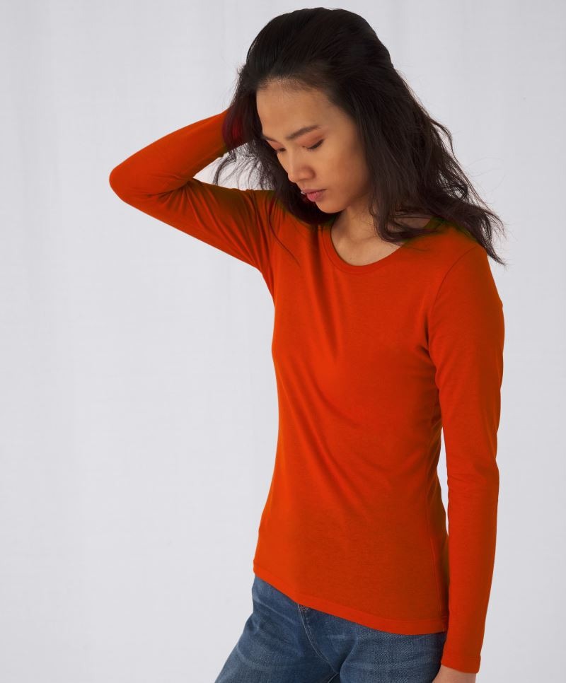 B&C Inspire LSL/Women - Hosszú ujjú női póló